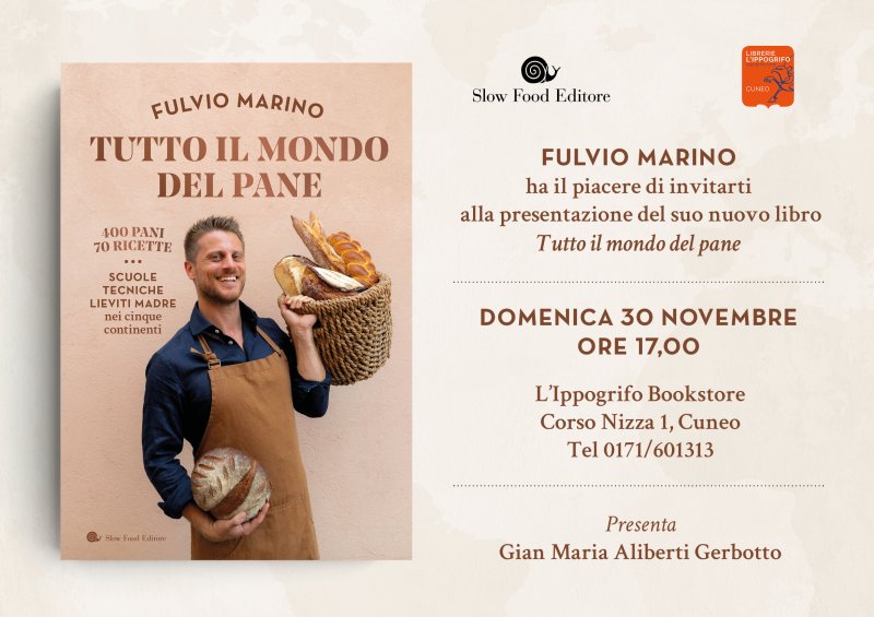FULVIO MARINO   --    Domenica 30 novembre 2025 ore 17:00 -- L'IPPOGRIFO BOOKSTORE Corso Nizza,1  Cuneo
